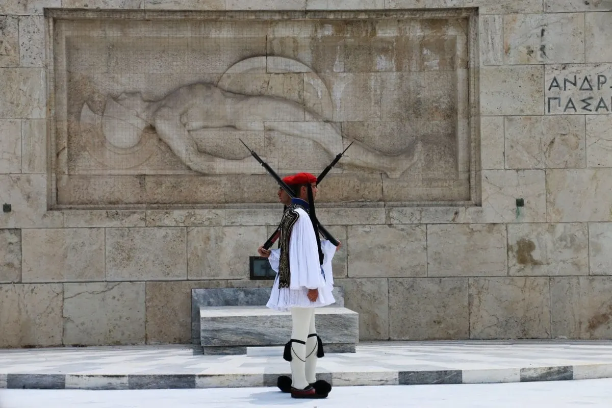 Guards at Greek Parliament Building