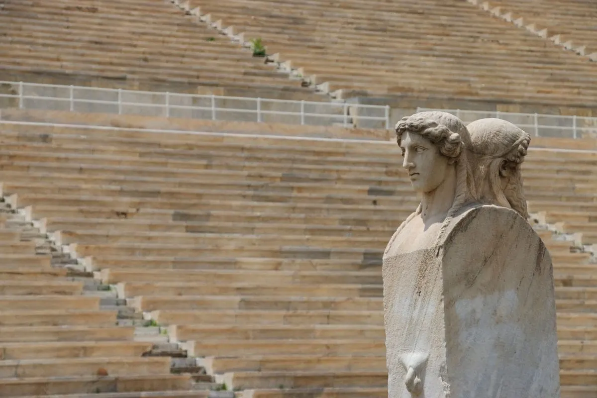 Olympic Stadium Stairs and Statue